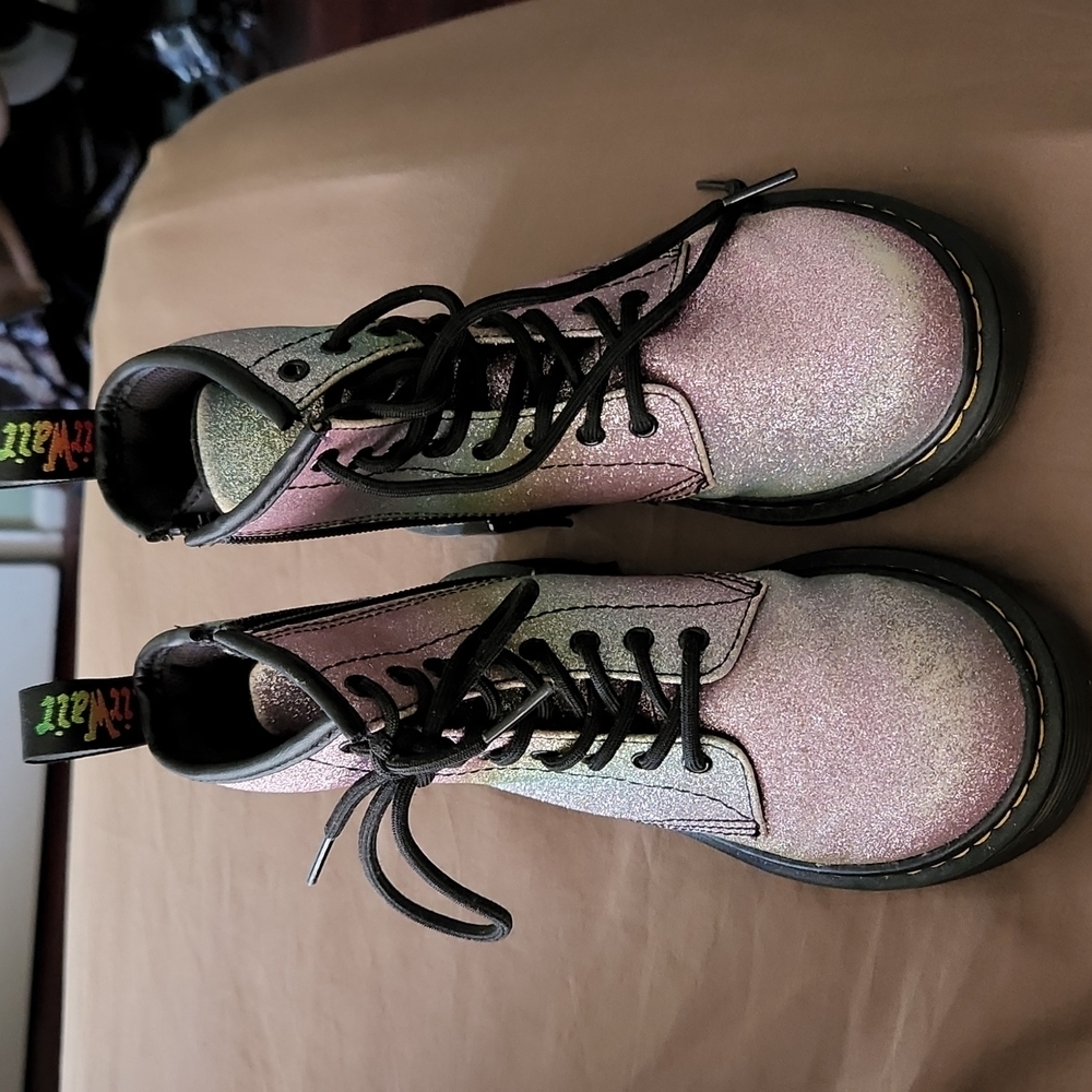 Dr. Martens Girls rainbow boots